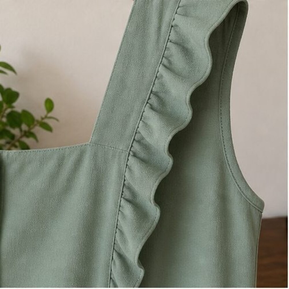 Sage Ruffle Blouse - Picture 5 of 6